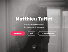 Tablet Screenshot of matthieutuffet.com